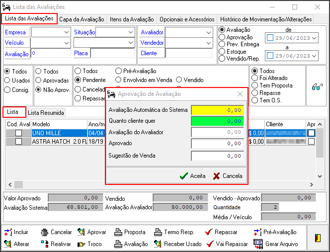 Avalia - Controles - Lista das Avaliações - Botão Aprovar - Form Aprovação da Avaliação.png