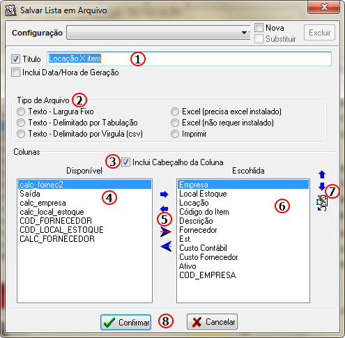 Compras - Estoquista - Tabela de Locacoes x Itens - Form Locacoes x Codigos - Botao Excel - Form Salvar Lista em Arquivo.png