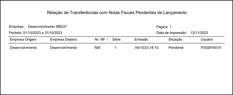 CRM Parts - Relatórios - Vendas - Relatório de Transferências Pendentes - Relatório de Transferencia com NF Pendente.png