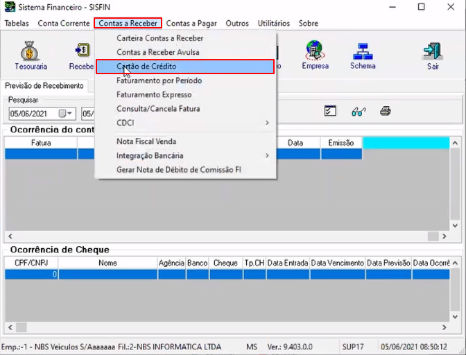 Sisfin - Contas a Receber - Cartao de Credito.png