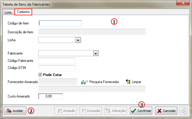 Almoxarifado - Estoquista - Itens Fabricante - Form Tabela de Itens de Fabricantes - Aba Cadastro.png