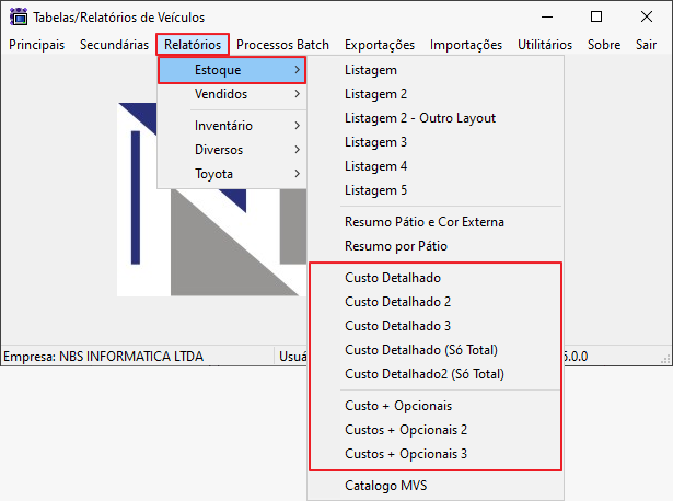 Tab Veic - Relatorios - Estoque - Custo Detalhado.png