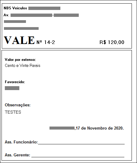 Caixa Operacional - Aba Extrato - Botao Vales - Form Vales - Botao Impressao de vale - Form Relatorio.png