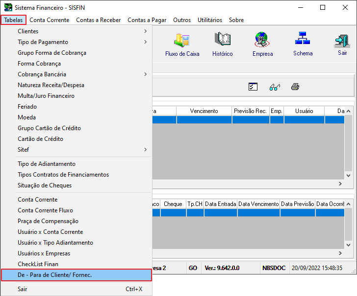 Sisfin - Tabelas - De-Para Cliente-Fornecedor.png