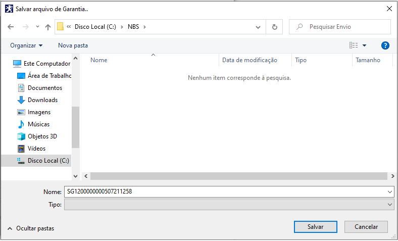 Garantia Peugeot - TelaPrincipal - BtnGerarEnviarGarantia - SalvarArquivo.png