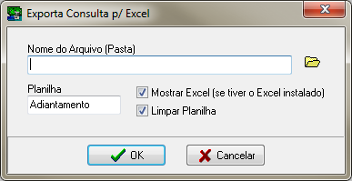 Sisfin - Conta Corrente - Adiantamentos - From Adiantamentos - Aba Fila - Botao Exporta Consulta para Excel - Form Exporta consulta para Excel.png