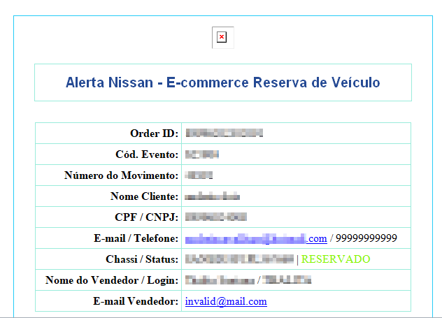 Nissan - Fluxo Ecommerce - Envio de Email.png