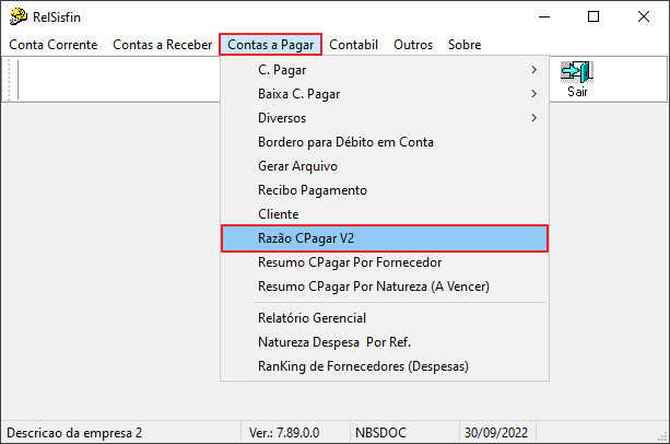 RelSisfin - Contas a Pagar - Razao CPagar V2.png