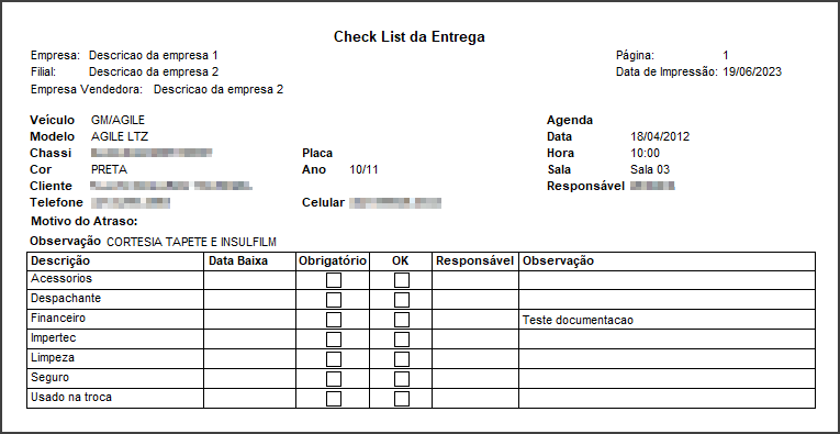 Entregas - Controle - Botão Entregas - Aba Capa da Entrega - Botão Imprimir Checklist - Relatório.png