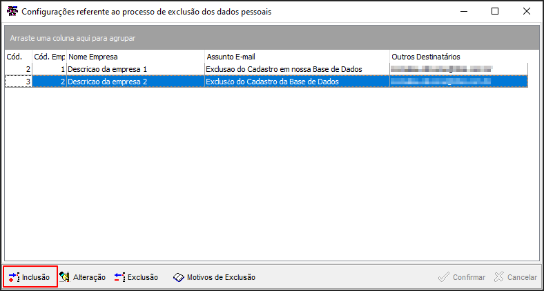 Tabelas - Botão LGPD - Término do Tratamento - Form Configuração.png