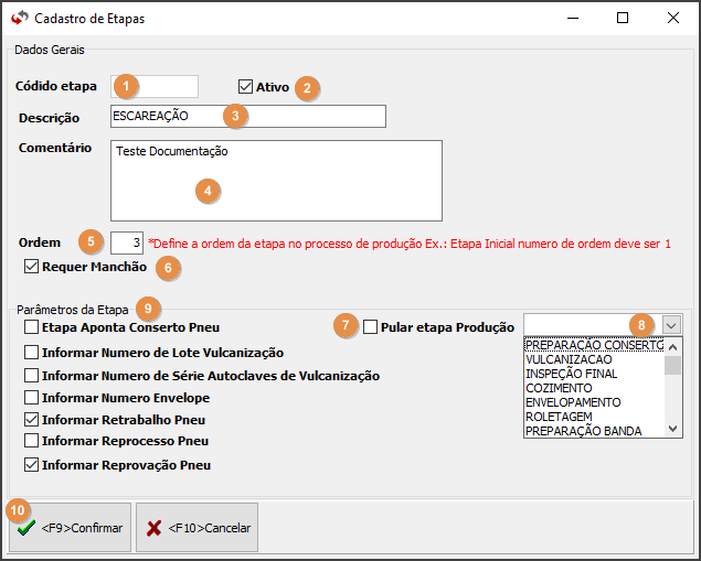 NBSRecap - Tabelas - Etapas - Cadastro de Etapa - Form Cadastro de Etapas - Botão Incluir - Form Dados Gerais.png