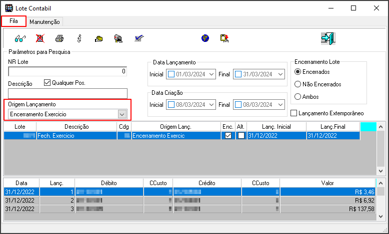 Contab - Botão Lançamento - Form Lote Contábil - Aba Fila.png