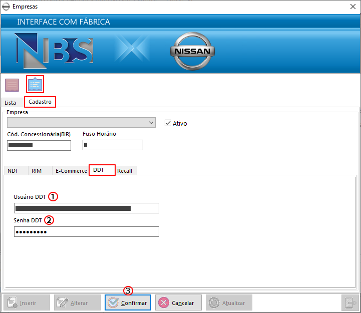 Nissan Extrator - Parametros - Empresas - Form Empresas - Aba Cadastro - Aba DDT.png
