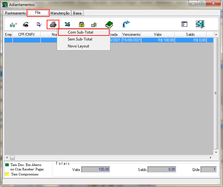 Sisfin - Conta Corrente - Adiantamentos - From Adiantamentos - Aba Fila - Botao Impressao de Consulta - Com Sub Total.png