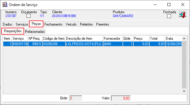 Pedidos - Vendas - Pendentes-Oficina - Form Vendas Pendentes - Botao Detalhes do documento relacionado - Aba Pecas - Sub Aba Requisicoes.png