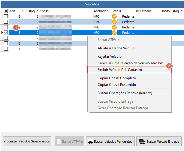 Ação - Excluir Veículo Pré-cadastro.png