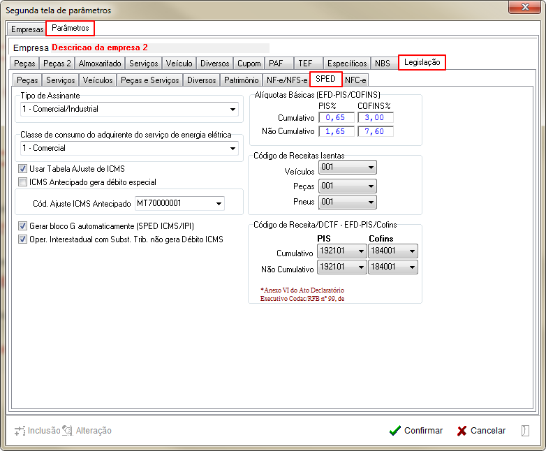 Tabelas - Parametros Gerais 2 - Legislacao - SPED.png