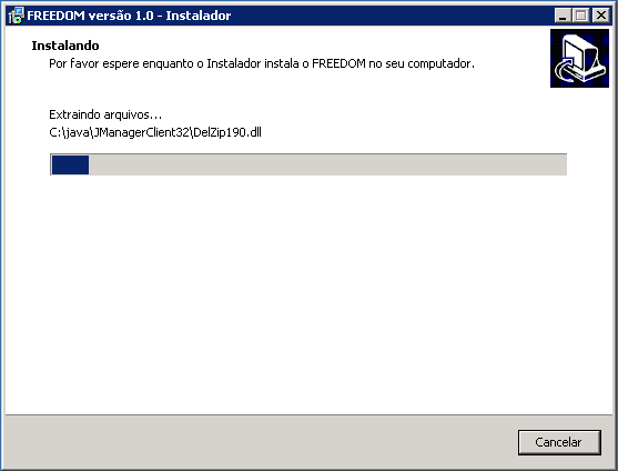 Instalador Freedom - Instalando versao.png