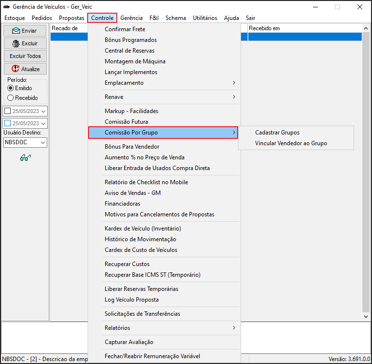 Ger Veic - Controle - Comissão por Grupo.png