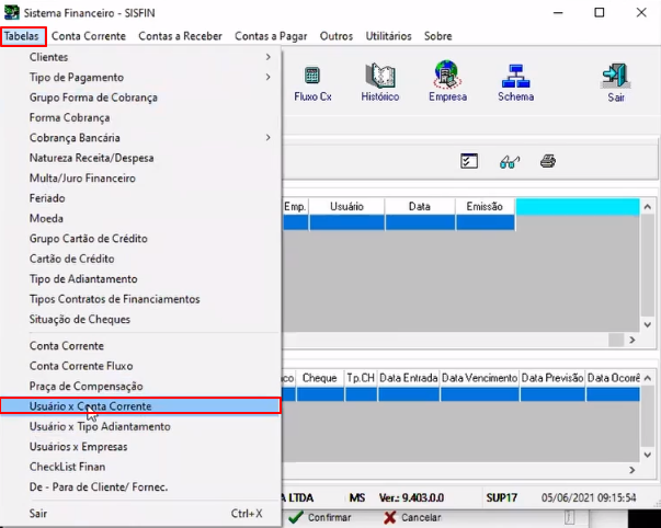 Sisfin - Tabelas - Usuario conta corrente.png