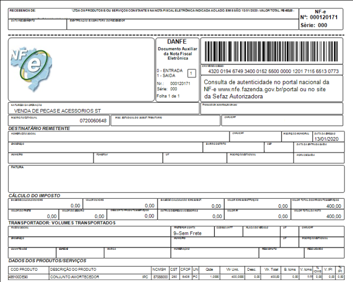 NBSShortcut - Confirmacao de Estorno de Nota Fiscal de Saida - Exemplo-Danfe.png