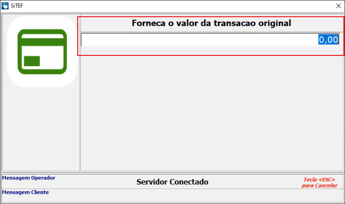 Sisfin - Botao Tesouraria - Form Tesouraria - Aba Extrato - Botao TEF - Form Emissao de NF com CCredito - Menu Flutuante Fins Adm - Form SITEF - Valor Original.png