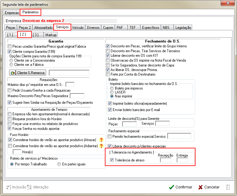 Tabelas - Parametros Gerais 2 - Servicos - Aba 2 - Parametro Tolerancia de Atraso.png