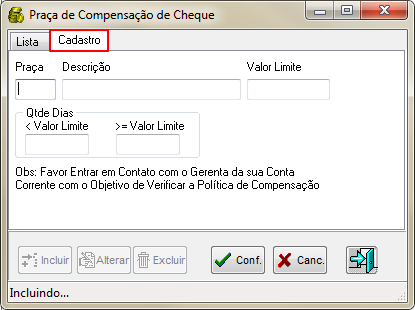 Caixa Operacional - Aba Extrato - Botao Cheque Pre-Datado - Aba Dados - Campo Com - Form Praca de Compensacao de Cheque - Aba Cadastro.png