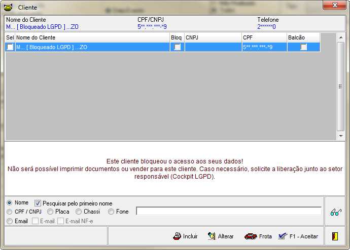 Cockpit LGPD - NBSCRM - Atendimento - Pesquisa de Cliente.png