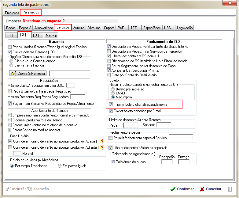 Tabelas - Parametros Gerais 2 - Servicos - Aba 2 - Parametro Imprimir boleto oficina (separadamente).png