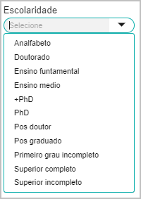 CRM Parts - Botão Novo Lead - Cadastro Rápido - Campo Dados Físicos - Escolaridade.png