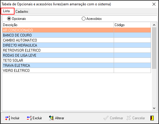 Avalia - Tabelas de Suporte - Opcionais e Acessórios - Form Tabela de Opcionais - Aba Lista.png