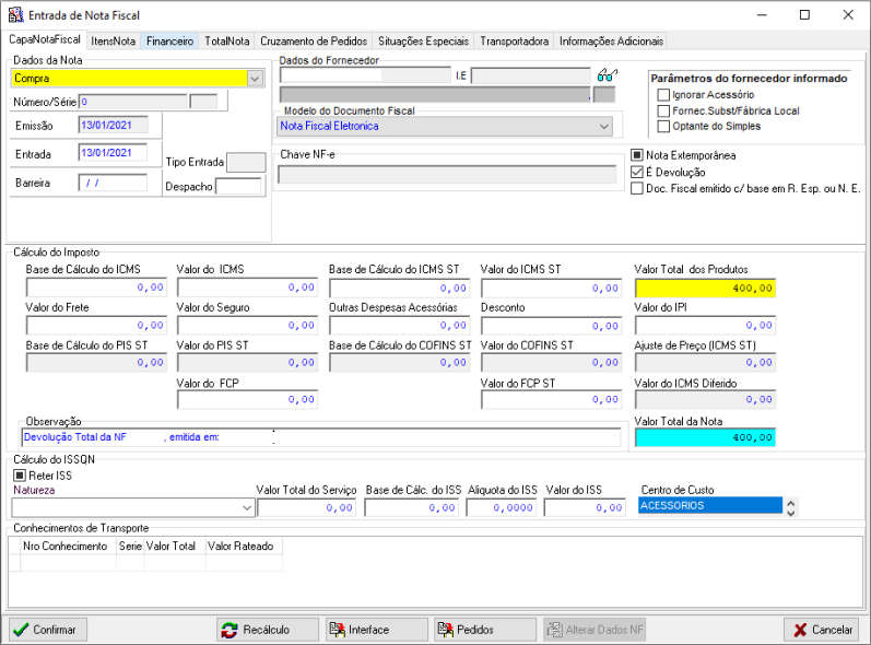 NBSShortcut - Entrada Nota Fiscal - CapaNotaFiscal.png