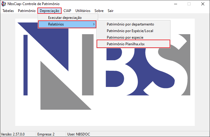 NBSCIAP - Depreciacao - Relatorios - Patrimonio Planilha.png