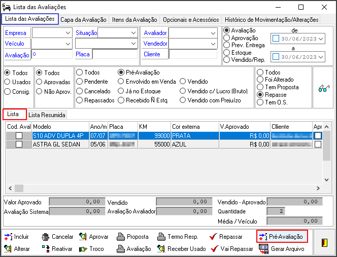 Avalia - Controles - Lista das Avaliações - Botão Pre Avaliação.png