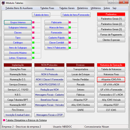 Modulo Tabelas - Tela Menu Principal - Botao Aliquotas ICMS-IVA.png