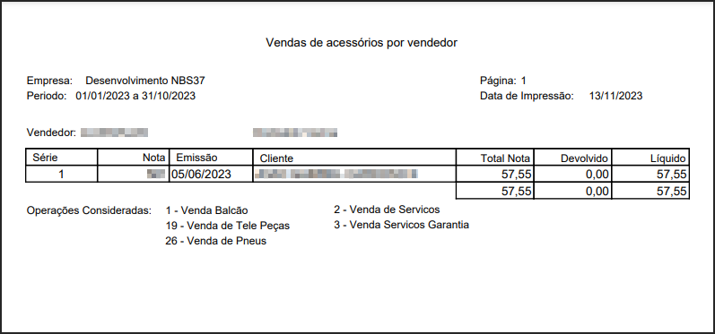 CRM Parts - Relatórios - Vendas de Acessórios - Relatório de Venda de Acessórios por Vendedor.png