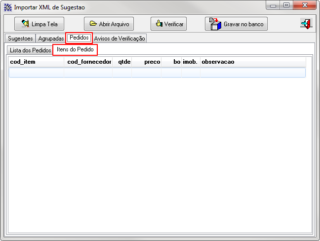 PedCentral - Sugestoes (Estoque) - Import - Form Importar XML de Sugestao - Aba Pedidos - Itens do Pedido.png