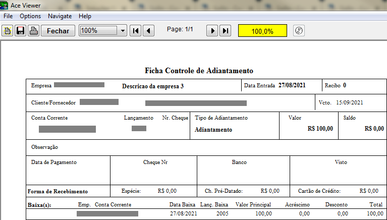 Sisfin - Conta Corrente - Adiantamentos - From Adiantamentos - Aba Fila - Botao Controle de Pagamento - Relat Ficha Controle de Adiantamento.png