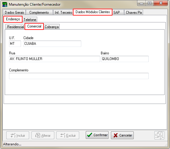 Sisfin - Botao Clientes - Form Pesquisa Cliente-Fornecedor - Botao Manutencao Cliente-Fornecedor - Aba Dados Mod. Clientes - Aba Endereco - Comercial.png
