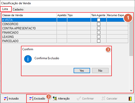 Interface - TAB VEIC - Exclusão de Classificação de Venda.png