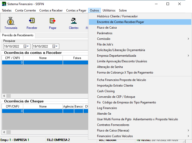 Sisfin - outros - Encontros de Contas Receber Pagar.png
