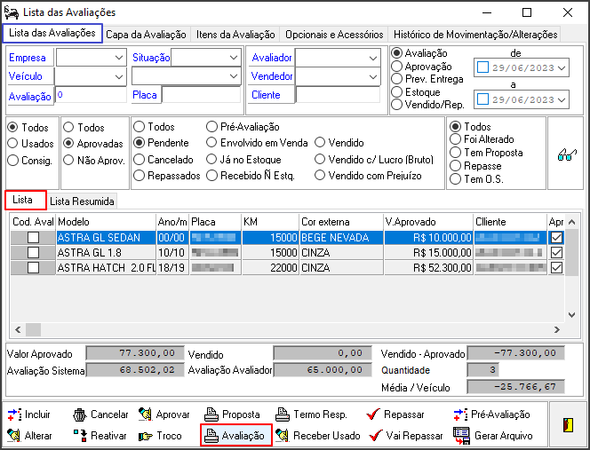 Avalia - Controles - Lista das Avaliações - Botão Avaliação.png