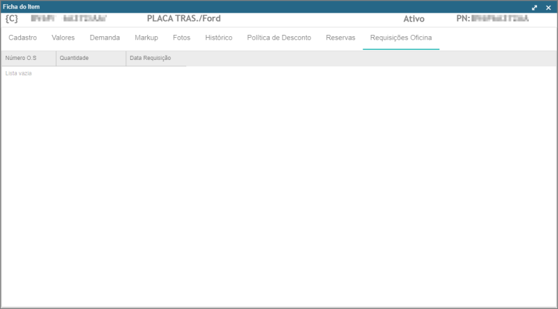 CRM Parts - Tela Menu Principal - Pré Pedidos - Grid - Form Ficha do Item - Guia Requisições Oficina.png