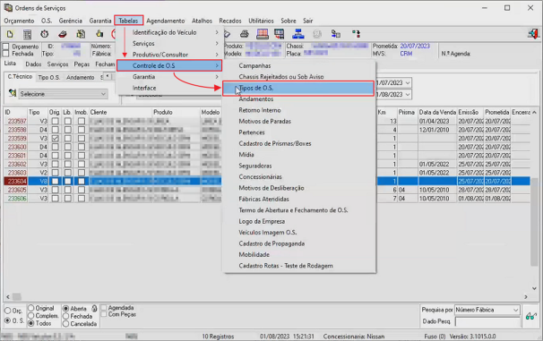 Nbs os - menu tabelas - menu controle de os - menu tipos de os.png