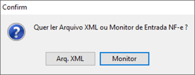 Compras - incluir - entrada de nf - carregar - confirm xml.png