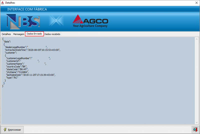 Extrator AGCO - Menu Flutuante - Detalhes da Consulta - Aba Dados Enviado.png