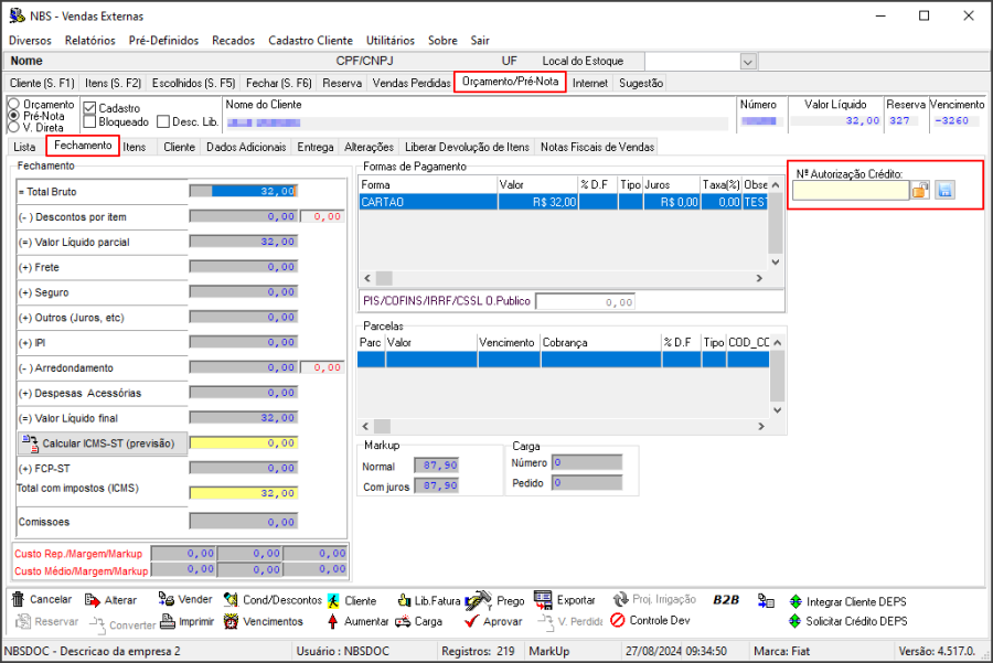 Release - Vendas - Aba Orçamento-Pré-Notas - Aba Fechamento - Campo N Autorização Crédito.png