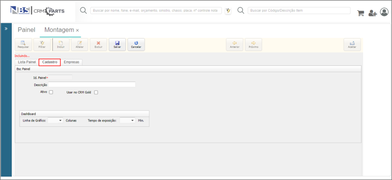 CRM Parts - Tabelas - Painel de Gestão - Montagem - Aba Cadastro.png