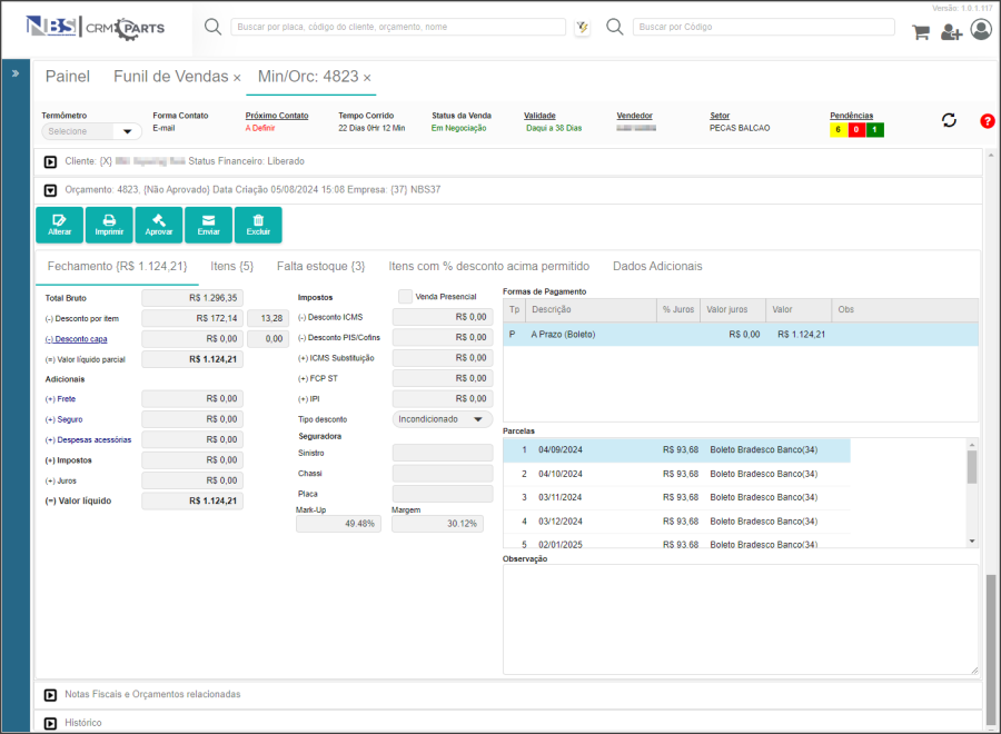 CRM Parts - Funil de Vendas - Orçamento - Aba Orçamento.png